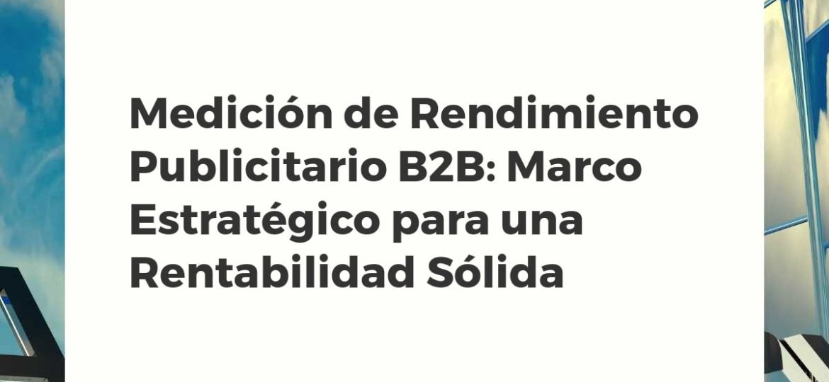 Gráfico abstracto que ilustra la medición del rendimiento publicitario B2B y el crecimiento del ROI